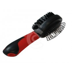 Brosse Perfect Care double : à picots métal et poils