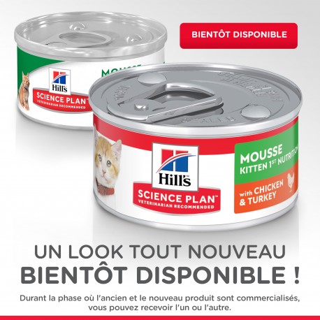 Science plan kitten mousse 1ère nutrition chicken & turkey