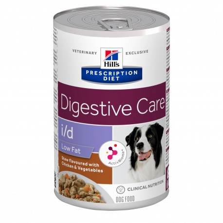 Canine I/d Low Fat Activ Biome+ Mijotés Poulet & Légu. Boîte