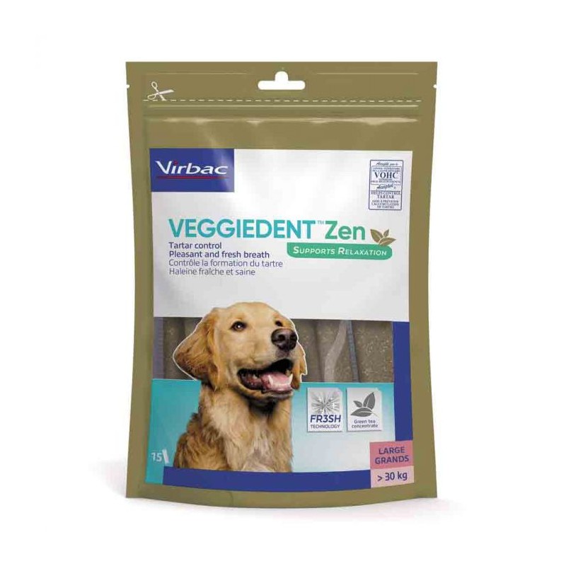 Veggiedent Zen - lamelles soins dentaires pour chien