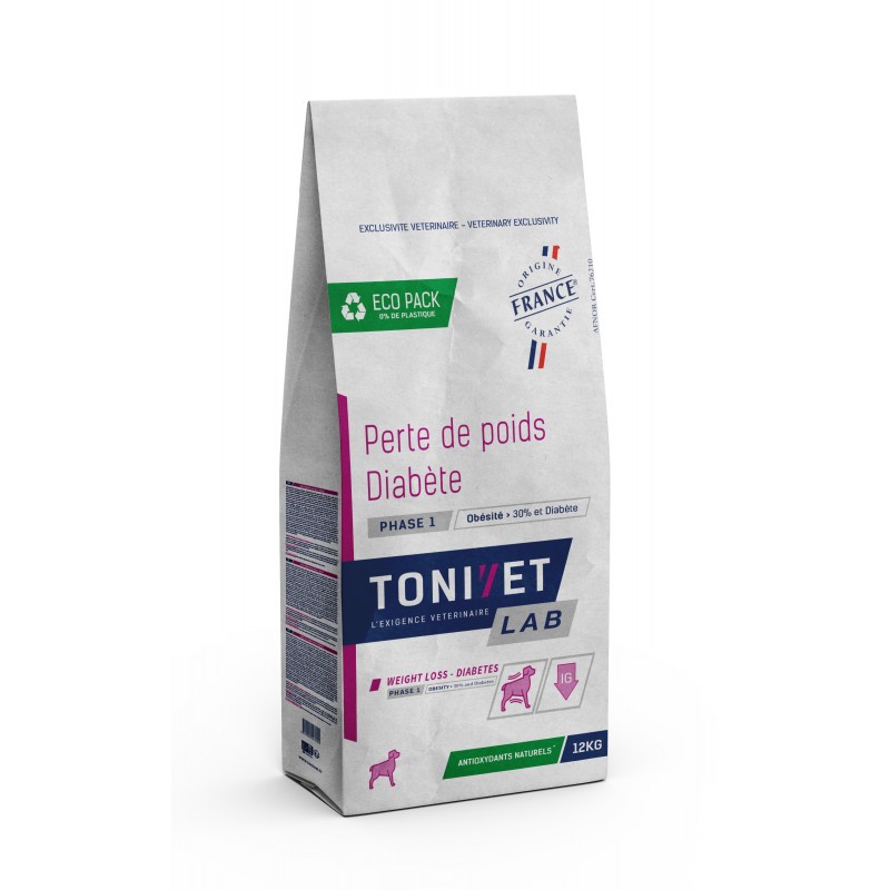 Tonivet Chien Perte de poids Diabète Phase 1