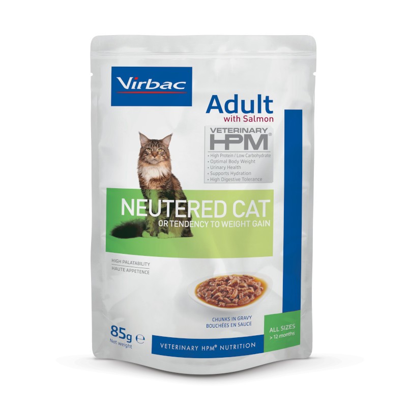 Veterinary HPM Cat Adult Neutered Salmon