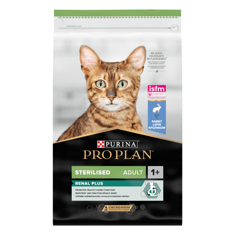 PRO PLAN STERILISED - ADULT - OPTIRENAL au lapin