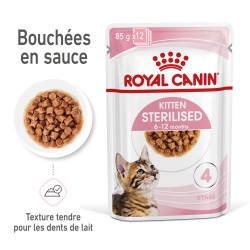 Cat Kitten Sterilised Emincé en sauce Sachet repas
