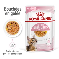 Cat Kitten Sterilised Sachet Repas bouchées en gelée