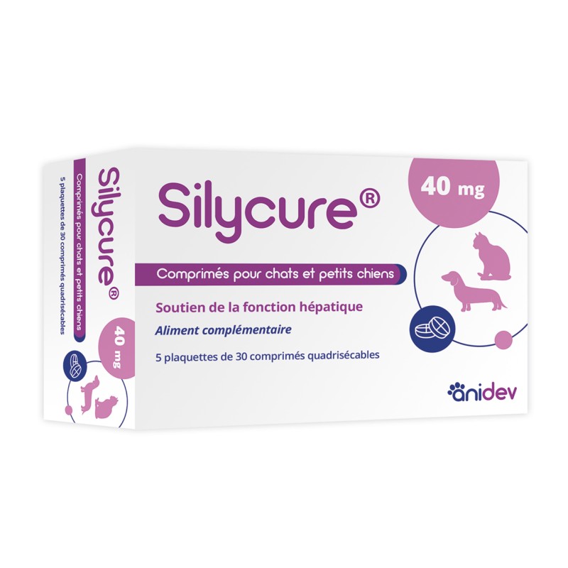 Silycure 40 Mg Chat et petit Chien