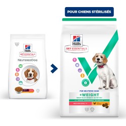 Vet Essentials Chien Multi-Benefit + Weight Adult1+ Medium Poulet