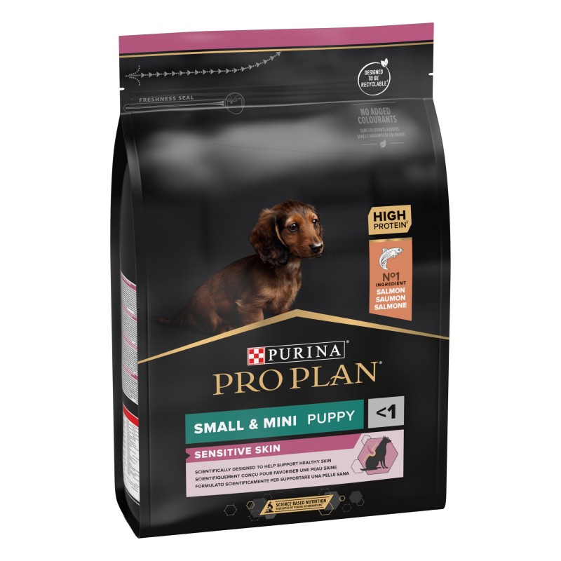 PRO PLAN Chien Small & Mini Puppy Sensitive Skin Riche en Saumon