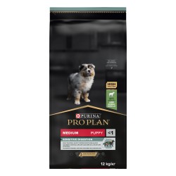 PRO PLAN MEDIUM - PUPPY -  SENSITIVE DIGESTION riche en agneau et au riz