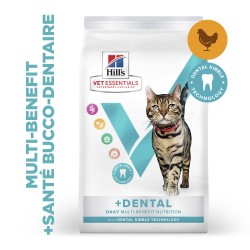Vet Essentials Chat Multi-Benefit + Dental Adult1+ Poulet