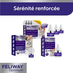FELIWAY Optimum - Anti-stress pour chat - Complexe de phéromones apaisantes pour une sérénité renforcée