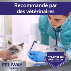 FELIWAY Optimum - Anti-stress pour chat - Complexe de phéromones apaisantes pour une sérénité renforcée