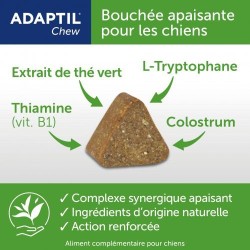 ADAPTIL Chew - Bouchées anti-stress pour chiens