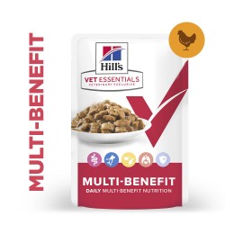 Vet Essentials Chat Multi-Benefit Mature Poulet Sachet Repas