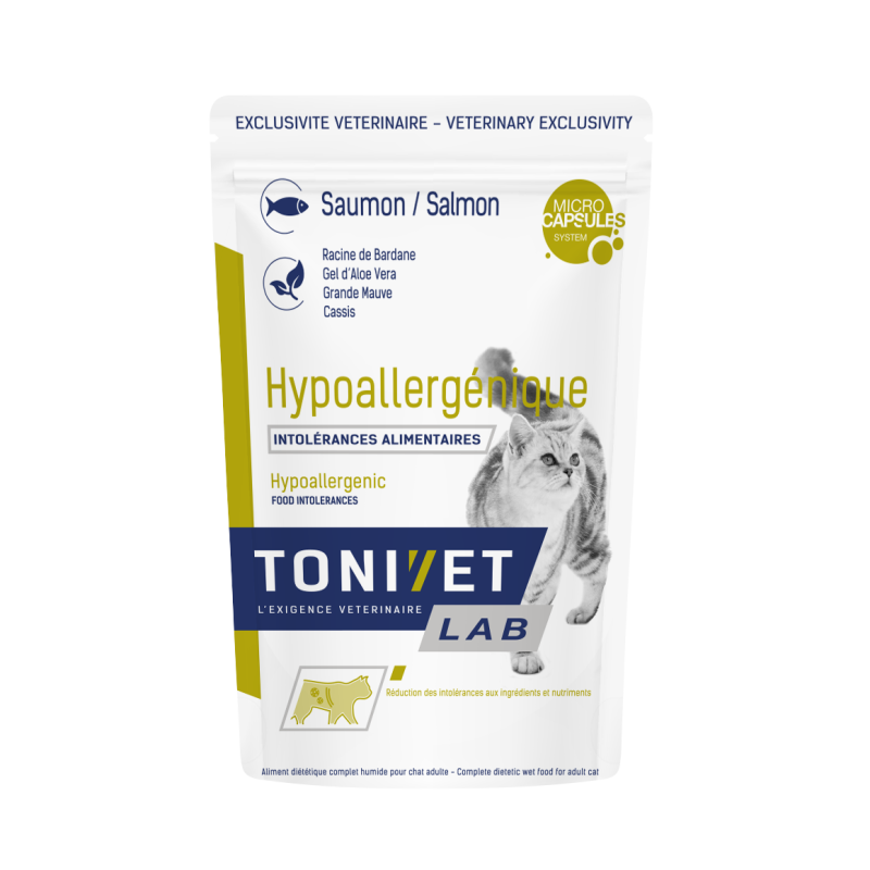 Tonivet Chat hypoallergénique Saumon Sachet repas