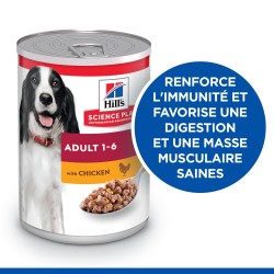 Hill's Science Plan Adult boite pour chien poulet