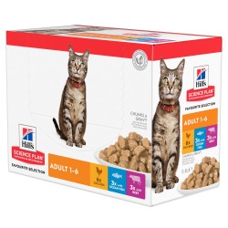 Science Plan Feline Adult pack mixte