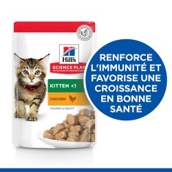 Science Plan Kitten Tender Chunks in Gravy pack mixte