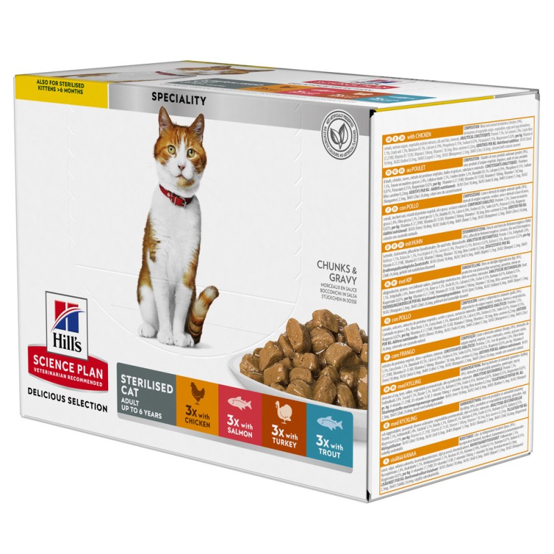 Chat Adult Sterilised Cat Pack mixte Sachet Repas