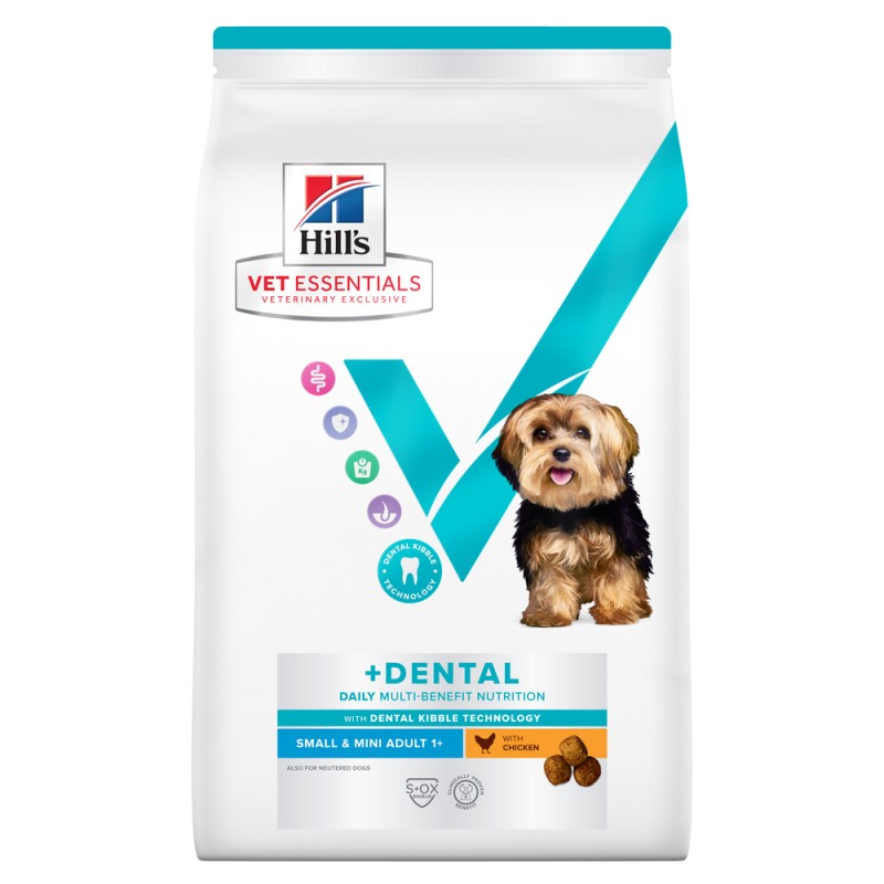 Vet Essentials Chien Multi-Benefit + Dental Adult1+ Small&Mini Poulet