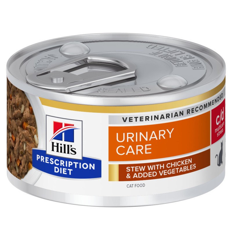 Feline C/D Urinary Stress Multicare  Mijotés pour Chat Poulet & Légumes