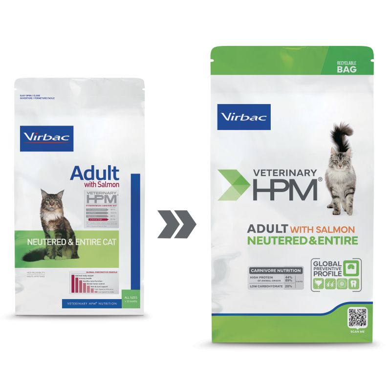 Veterinary HPM Adult Neutered & Entire Cat - Saumon