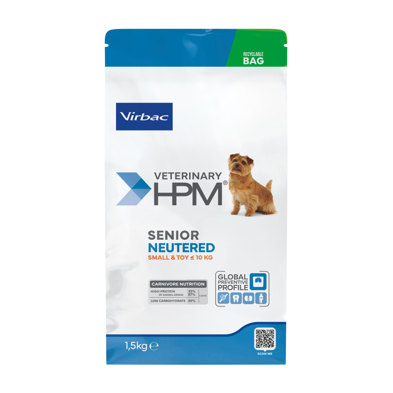 Veterinary HPM Dog Senior Neutered Small & Toy