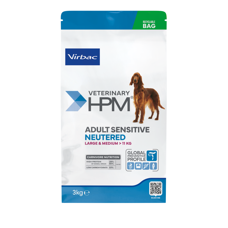 HPM DOG ADULT NEUTERED SENSITIVE DIGEST LARGE MEDIUM