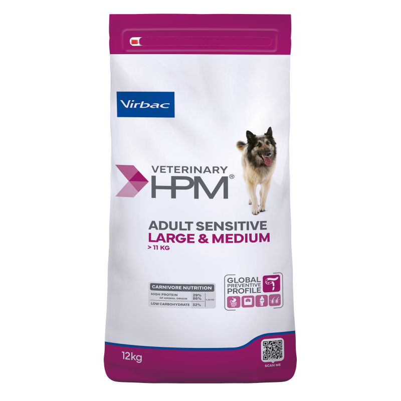 Veterinary HPM Dog Adult Sensitive Digest Large & Medium