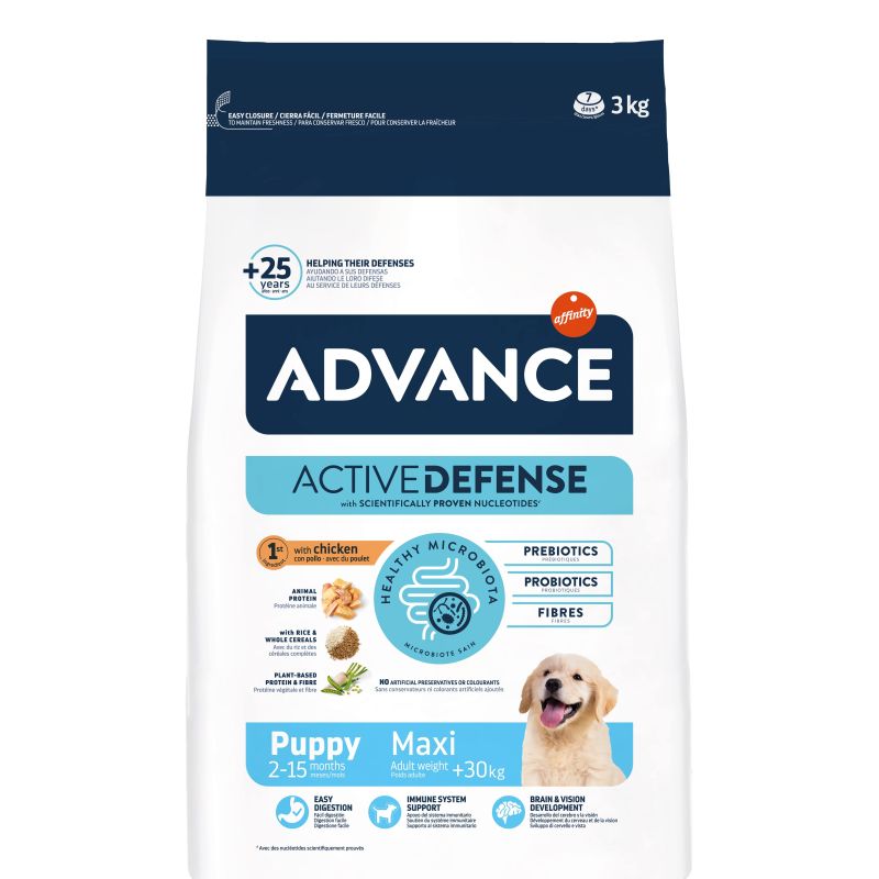 Advance Active Defense Chien Maxi Chiot - Poulet