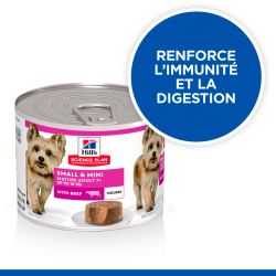 Chien Mature Adult Small & Mini Boeuf Mousse