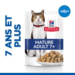 Chat Mature Adult Poisson sachet repas