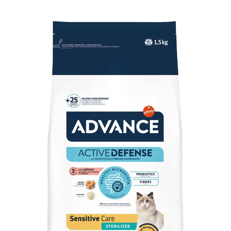 Advance Active Defense Chat Stérilisé Sensitive - Saumon
