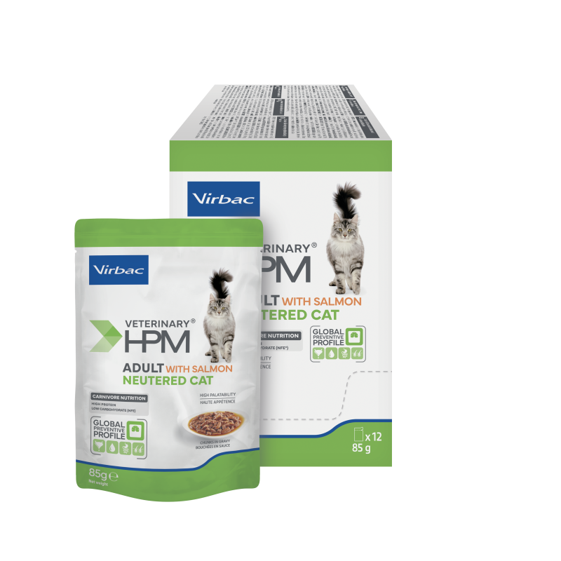 Veterinary HPM Cat Adult Neutered Salmon