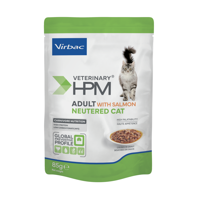 Veterinary HPM Cat Adult Neutered Salmon