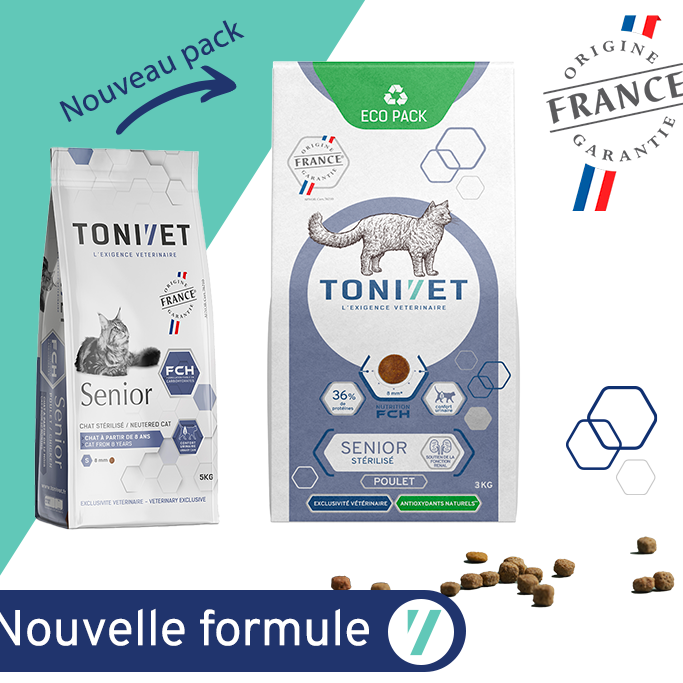 Tonivet Chat Senior Stérilisé Poulet