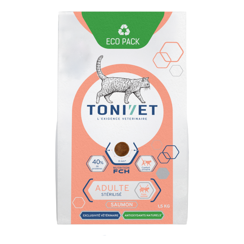 Tonivet Chat adulte stérilisé saumon