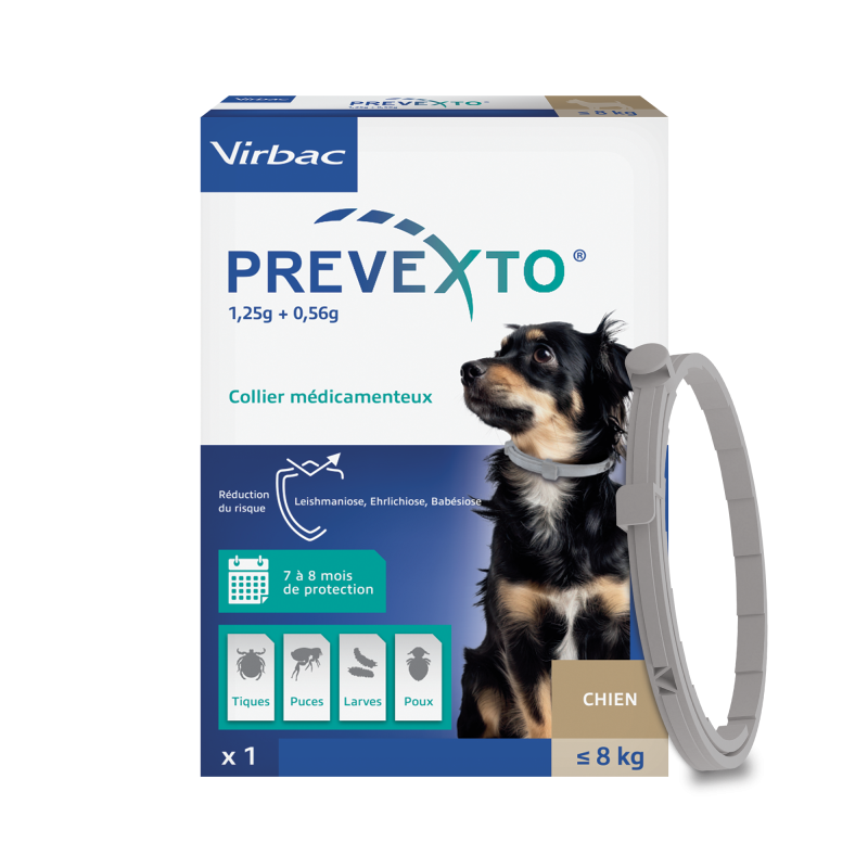 Collier antiparasitaire Prevexto chiens