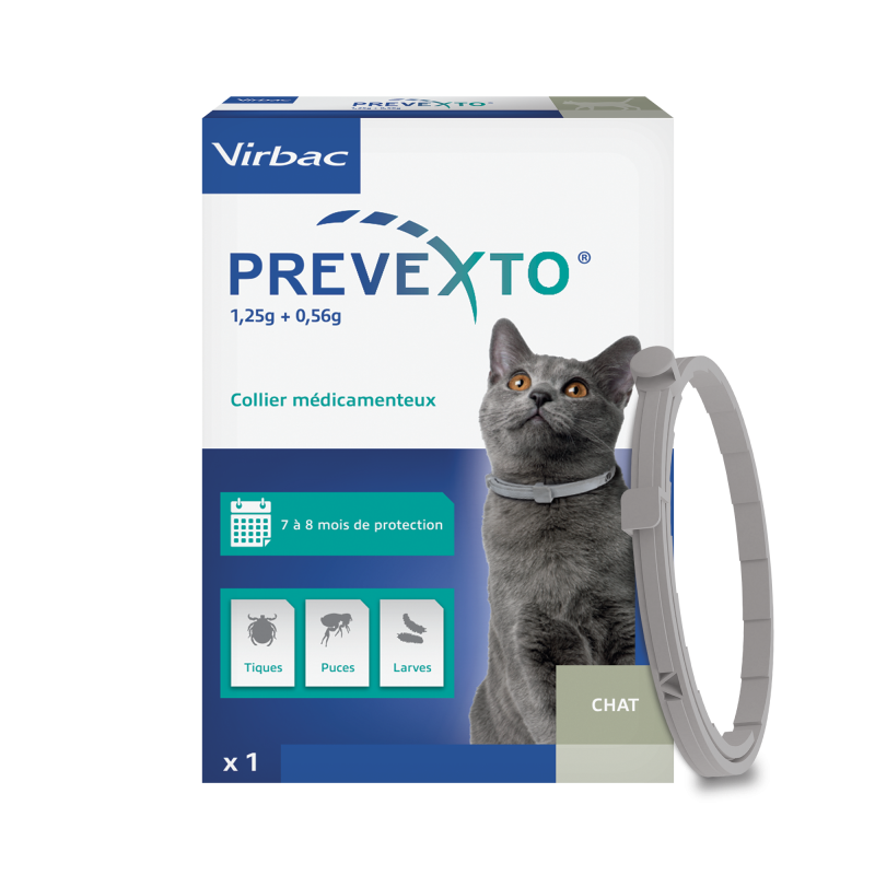Collier antiparasitaire Prevexto chats