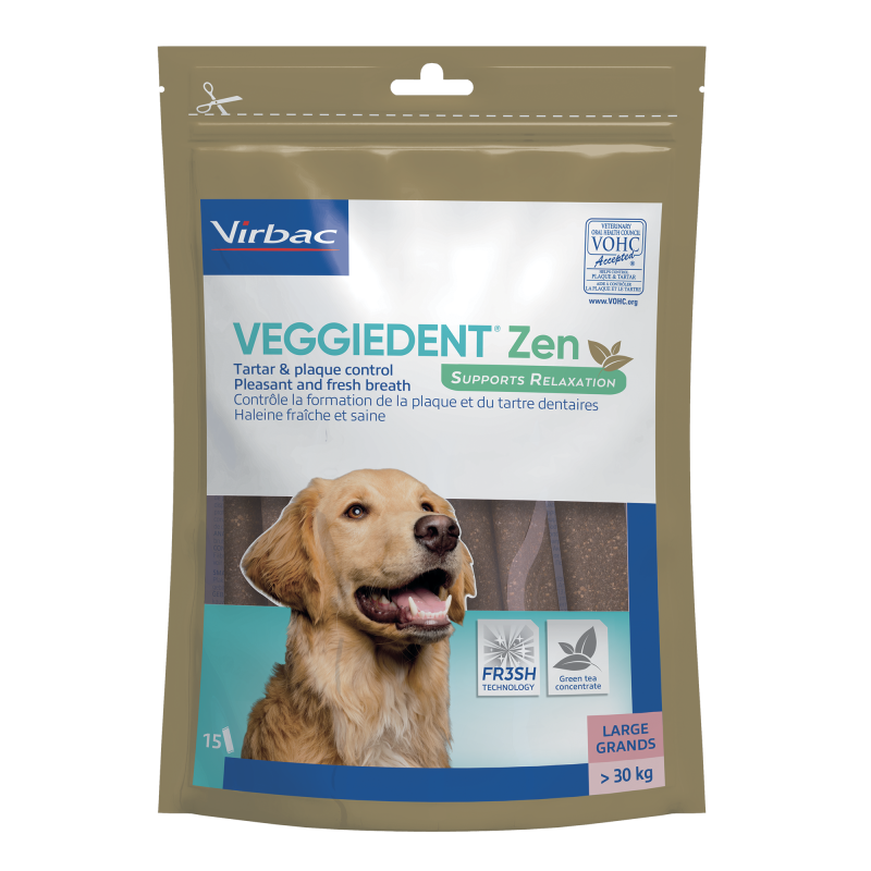 Veggiedent Zen - lamelles soins dentaires pour chien
