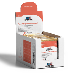 7 barquettes de 100 g Pâtée Specific FDW Food Allergy Management pour chat hypoallergénique