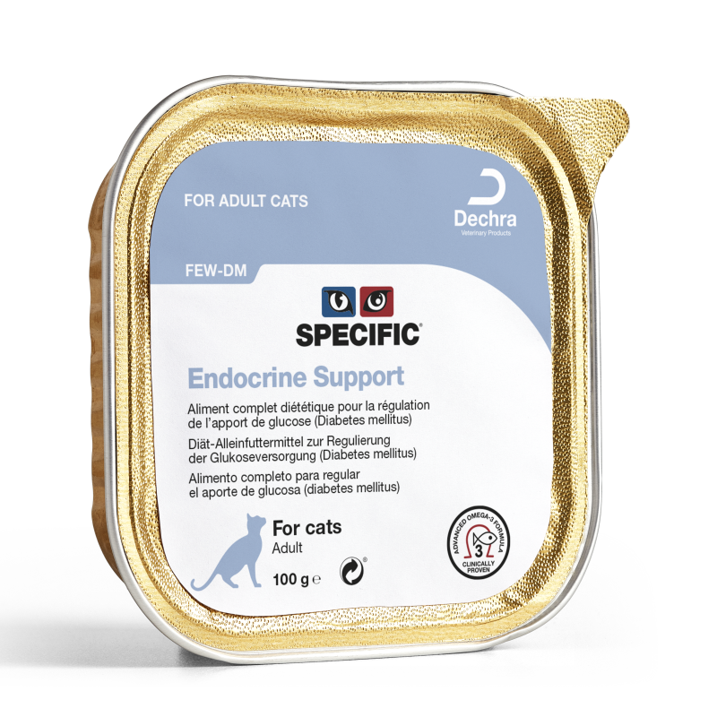 Specific FEW-DM Endocrine Support - Pâtée pour Chat souffrant de diabète, de pancréatite ou d'hyperthyroïdie