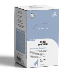 Specific FEW-DM Endocrine Support, Boîte contenant 7 terrines pou Chats souffrant de diabète, de pancréatite ou d'hyperthyroïdie