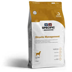 Sac de 12kg de croquette Specific CCD pour chien adulte. Traitement pour la formation de calculs de struvite.