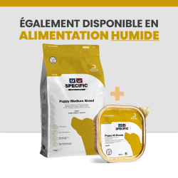 Croquette et terrine pour chiot de race moyenne