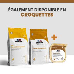 Croquette et terrine pour le chat adulte souffrant de calculs de struvite