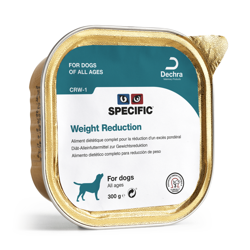 Terrine Specific CRW-1 chez le chien en perte de poids.