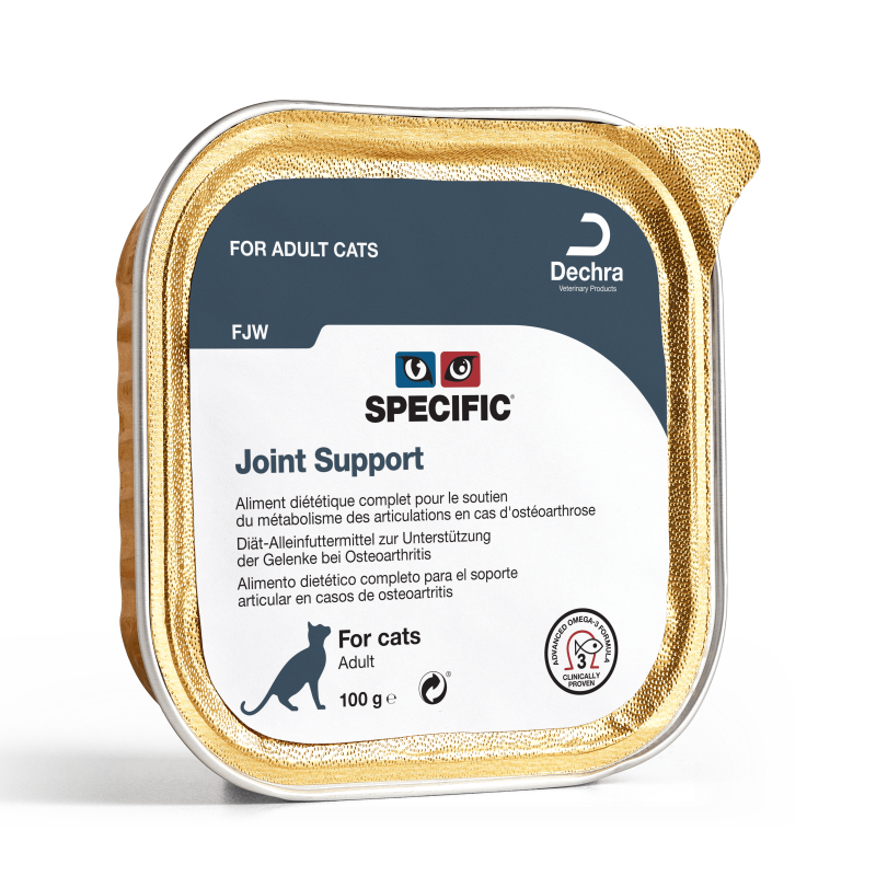 Terrine Specific FJW pour soutenir les articulations du chats adultes ou seniors.