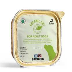 Terrine Specific Organic C-Bio W Fish formulée pour les chiens adultes en bonne santé