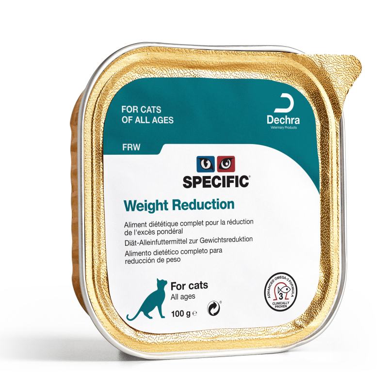 Terrine Specific FRW pour chat en surpoids ou obèse.